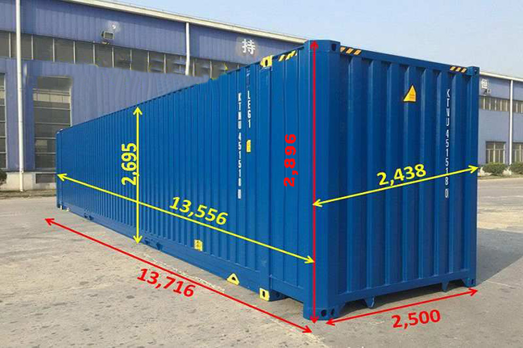 Kích thước container 45feet