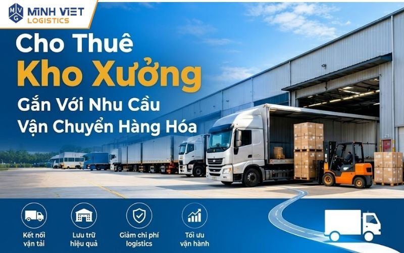 Cho Thuê Kho Xưởng Gắn Với Nhu Cầu Vận Chuyển Hàng Hóa